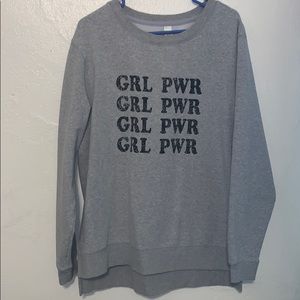 GRL POWER sweatshirt without hood